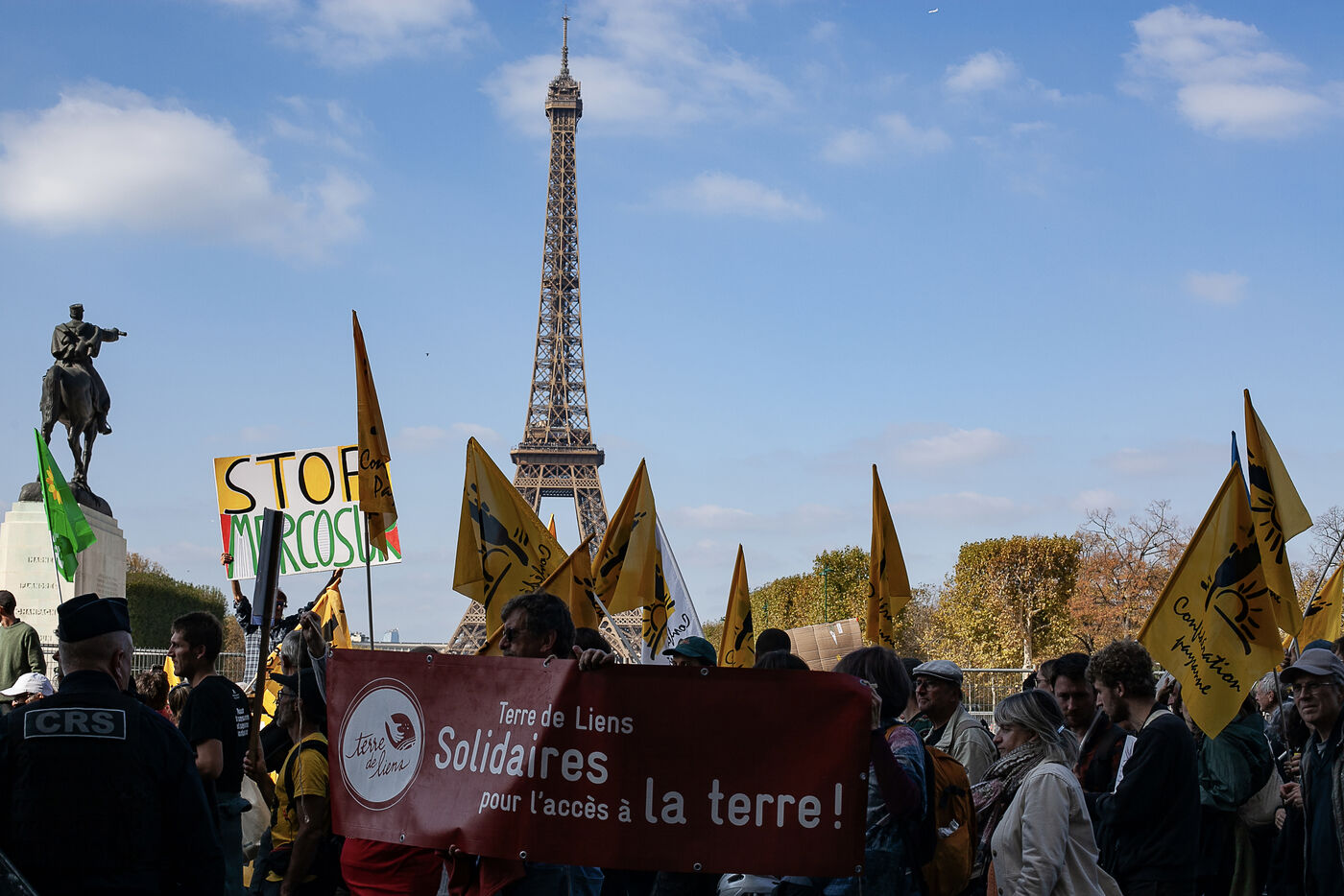 Les paysans du Mercosur déclarent la guerre à Paris